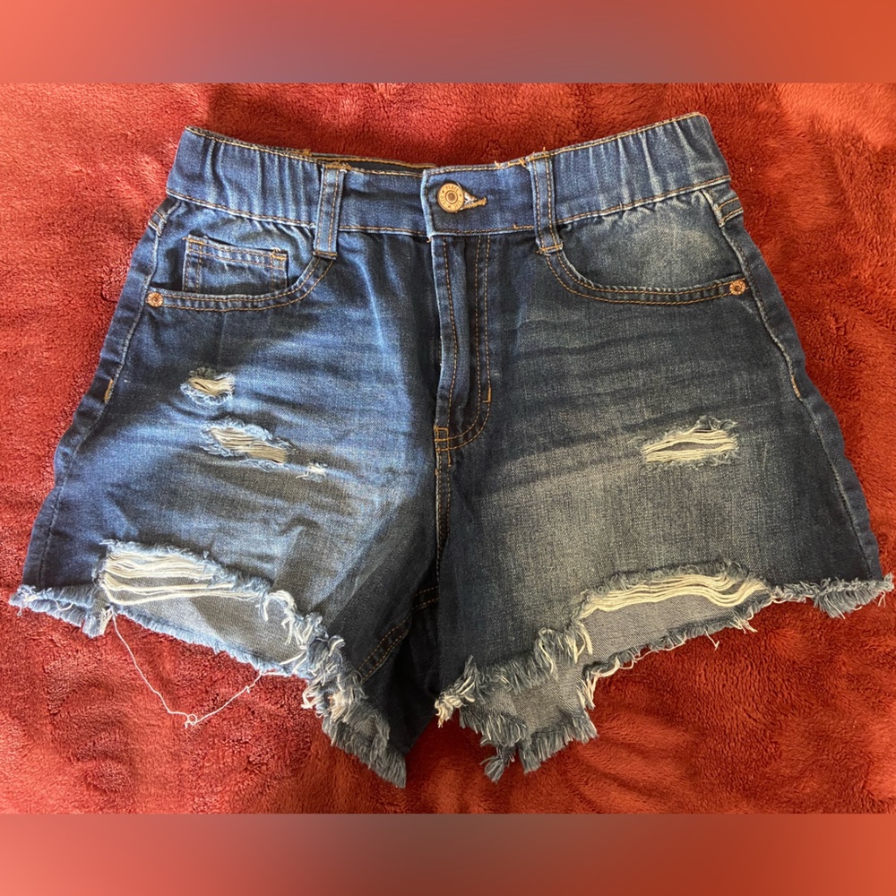 By Rewash Stretchy Distressed Cutoff Jean Shorts